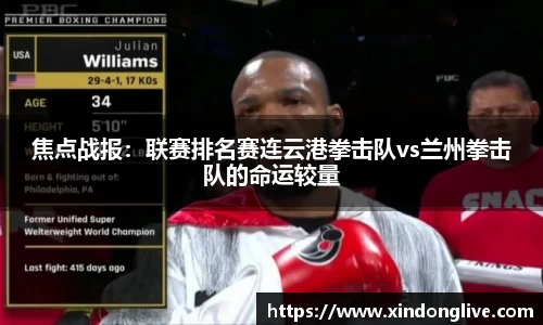 焦点战报：联赛排名赛连云港拳击队vs兰州拳击队的命运较量